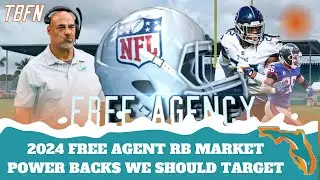 2024 Free Agent RB Market - Power Running Backs That The Dolphins Should Target for Cold Football!!
