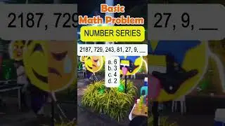 2187, 729, 243, 81, 27, 9, _____a. 6b. 3c. 4d. 2#Mathtalks #mathematics #fypシ  #maths#shorts