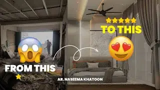 Master Bedroom Transformation with Site Challenges | Hidden Beam Design Hack Revealed!