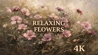 Relaxing Flowers 4K 🌸 Calm Floral AI Art for Meditation & Sleep
