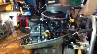 2005 Honda BF8A Outboard   Water in the oil Part 1 of N