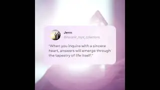 #InnerQuestions #LifeLessons #StayOpen #SeekAndFind #UniversalWisdom
