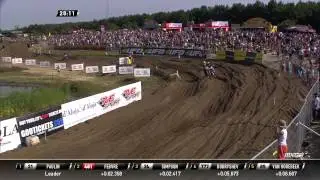 Shaun Simpson passes Romain Febvre MXGP of Belgium 2015