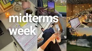 Midterms week study vlog | سيمانة الامتحانات و القراية 📚📖📑🏫