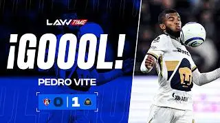 &iexcl;Gol de Pedro Vite! | PUMAS ya lo GANA de VISITA | Atlas 0-1 Pumas | Layvtime