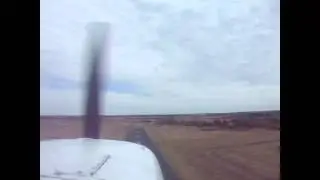 Taking off from Lindsay Airport
