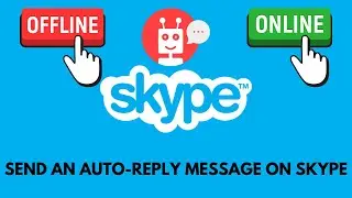 How do I send an auto-reply message on Skype?
