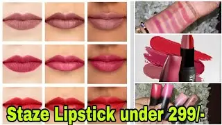 Staze Bullet 2-in-1 Lipstick Review | Long Wear & Stunning Shades Full Demo