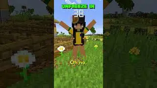 MINECRAFT, BUT TIME IS FROZEN! PT 6 #shorts