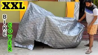 TUFFPAULIN Bike Cover, XXL Size, Water Resistant Dustproof Plastic Bike Body Cover for Two Wheeler