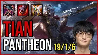 TIAN - PANTHEON vs. NIDALEE Jungle | KR DIAMOND | PATCH 11.1