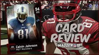 MUT 19 Card Review | Most Feared Calvin Johnson Gameplay + Card Review