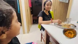 લંચ માં અડદ ની દાળ અને ડિનર માં કેળા નું શાક 😋