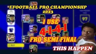 4-1-4-1 Formation in #pro #championship #semifinal #quickcounter #pes2023