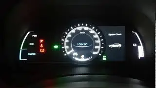 Hyundai Ioniq Hybrid 2017 Startup Instrument Cluster Display