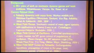Peter Caines: Recent Developments in Mean Field Control
