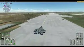 F-22 FLYING OVER SAKY RUSSIAN AIRBASE IN CRIMEA--LOCATION OF UKRAINE ATTACK -- MICROSOFT FLIGHT SIM