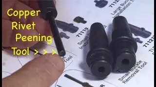 Blademaster copper rivet peening tool