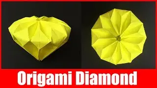 How To Make Paper Diamond | Origami Diamond | DIY 3d Things (No Glue!)