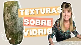 💚​ DIY: Cómo hacer TEXTURAS sobre VIDRIO | Taller Jenny 💚​