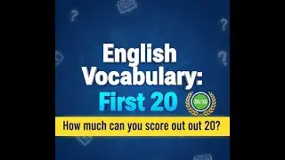 English Vocabulary 1st 20 OWS | English | #video #englishvocabulary #onewordsubstitution #examprep
