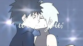 I was happier with you || Obito x Kakashi (obikaka) edit