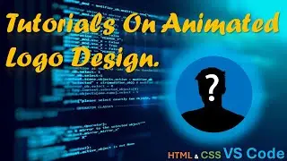 How to Make an Animated Logo Design || Using #html  & #css  #logodesign