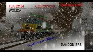 Maszyna 25.11 Świąteczny Live EP07-544 z TLK 62104 Uzdrowisko rel. Wolica - Sandomierz objazdem