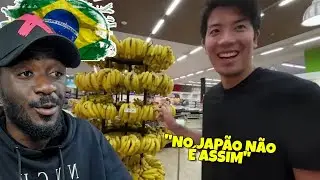 ELE FICOU CHOCADO COM A VARIEDADE DE FRUTAS NO SUPERMERCADO BRASILEIRO🇧🇷