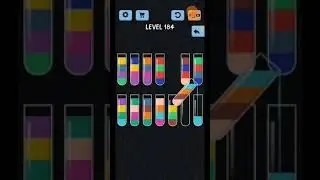 Water Color Sort Level 184. Gameplay Solution