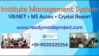 Institute Management System Configuration and Working Demo by readymadeproject.com