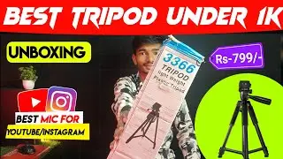 Best Tripod For Youtube & Instagram Reels 🔥 Best Tripod Under ₹1000