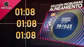 Cuenta atrás y contadores (timers) en OBS Studio - Solución alineamiento - Advanced Timer
