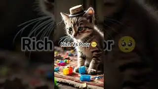 Rich Vs Poor Cat #poorcat #richcat #catlover #shorts #viral