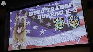 PBA President Patrick Hendry speaks at Transit K-9 graduation ceremony