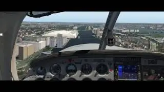 X Plane 11.30 ORBX True Earth South Landing at London City (EGLC)