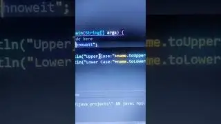 Java String Functions use toUpoperCase toLowerCase #shorts #java #strings #javaprogramming