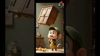 The Curious Case of the Falling Wardrobe #funnystory  #MonkeyHeaven #animatedshort