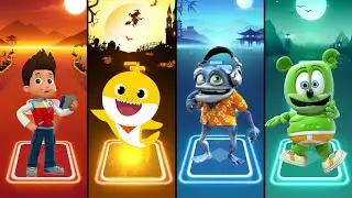 Paw Patrol - Baby Shark - Crazy Frog - Gummy Bear Funny Meme Coffin Dance Tiles Hop EDM Rush!