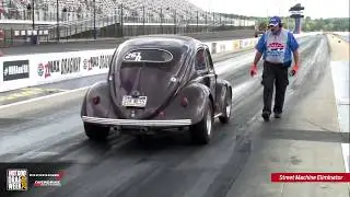 Andrew Short and his 1955 beetle on drag week 2018