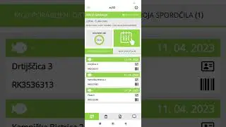 Aplikacija eLRD za mobilni telefon - vpis datuma