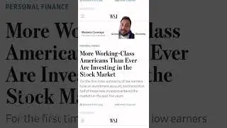 Investor Alert! Record Working Americans Invested In The Stock Market&hellip;Will It End Badly? #investing