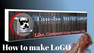 Meat Shop LOGO Design  || Pixellab tutorial | Tansho VLOG