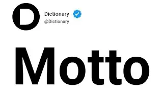 Motto Meaning In English