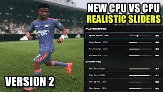 NEW EA FC 26 CPU VS CPU Realistic Sliders + Gameplay