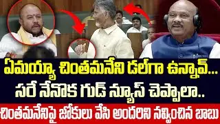 అసెంబ్లీ మొత్తం నవ్వులే నవ్వులు | CM Chandrababu Non Stop Funny Comments On Chintamaneni |CloudMedia