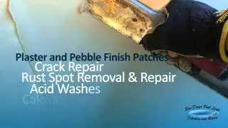 San Diego Pool services include Pool Plaster Repair.