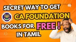FREE CA Foundation Books order process in Tamil - Here's HOW ! 😮| May 2025 Exam | CA updates