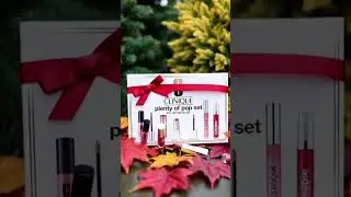 Holiday glow up Clinique's plenty of pop set #lipstick #shortsfeed #trending #shorts
