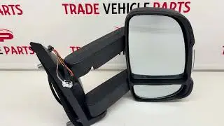 For Relay Ducato Boxer 06-24 Door Mirror Electric Heated Indicator Temp. Sensor Long Arm Black Right